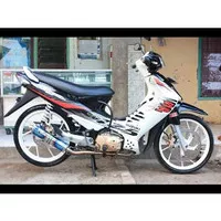 Striping Stiker Motor Suzuki Shogun Sp 125 2007 Hitam-Putih