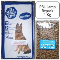 Pet Buddy Love Lamb 1 Kg Repack Dry Dog Food Makanan Anjing Kering Pbl