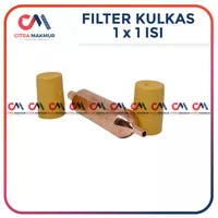Filter Isi 1 1 lubang Kulkas AC pipa tembaga 1/4 inci 1 pk