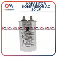 Kapasitor AC 20 uF Capasitor Outdoor Kompresor Panasonic 1/2 1 pk Gree