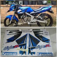 STRIPING LIS STIKER BODY KAWASAKI NINJA R BIRU 2013 2014 ASLI Murah