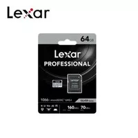Lexar Micro SD Profesional 64GB 1066x 160Mbps MicroSDHC MicroSD
