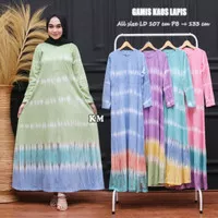 Gamis Kaos Daster Panjang Longdress Tie Dye Pelangi Rainbow Premium