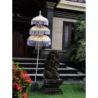 Payung Dekorasi Tingkat / Susun 3 Kain Satin Prada Khas Bali B