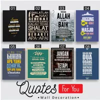 Quotes Islami Walldecor Pajangan Rumah Poster Kayu Vintage Murah(30x20