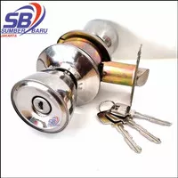 YS NO-8000 Gagang Handle Pegangan Kunci Pintu Bulat Kamar Mandi Toilet