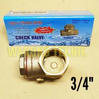 Sailing Ceck Valve Klep Tabok 3 4 Full Kuningan C6014