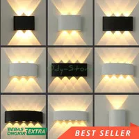 Lampu Hias Tembok Tempel Dekorasi Dinding LED Minimalis 4W 4 LED