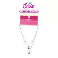 Justice Girls 2 Pack Peace Pendant - Kalung Anak Perempuan