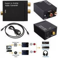Converter Toslink to Alog Audio Digital To TV RCA AUX Kabel Optical Op