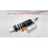 SHOCK YSS ALL NEW G PLUS VARIO 125 - VARIO 150 HITAM TAB SILVER