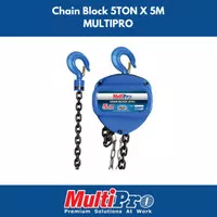 MULTIPRO chain block takel chain hoist 5 ton X 5 meter