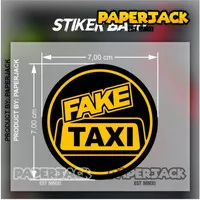 STIKER KAOS IRON PATCH FAKE TAXI SABLON TAS JAKET STICKER BAJU DTF