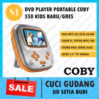 DVD Player Portable Kids Anak Coby DVD-550 Baru dan Murah