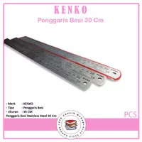 Kenko Penggaris / Mistar Besi Stainless Steel 30 Cm