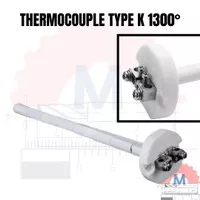 Termokopel Type K 1300 Degree Thermo couple Keramik Temperatur tinggi