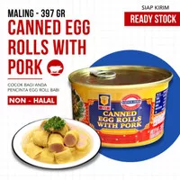 Canned egg rolls with pork - Maling TTS 397 gr