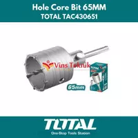 TOTAL TAC430651 Hole Core Bit MATA BOR HOLE SAW BETON TCT 65MM