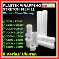 Plastik Wrapping Stretch Film 5cm Bening Clear Tebal Premium Satuan