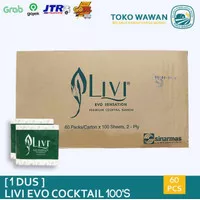 Tissue LIVI EVO Napkin Cocktail Sensation / 1 DUS / KARTON isi 60 PACK