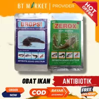 Zerox 30 gram Anti Bakteri dan Virus / Dropsi 30 gr Obat Ikan