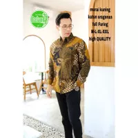 MURAI KUNINGkemeja batik pria baju hem batik pria lapis furing