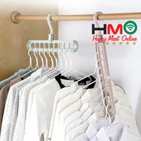 Hanger Lipat Ajaib 9 in 1 Magic Folding Hanger Gantungan Baju Lipat