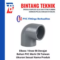 Elbow / Knee 6" inch PVC AW Merk CM Taiwan 90 Derajat