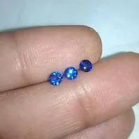 blue kualitas - bagus natural Batu - safir asli saphire ukuran dijamin
