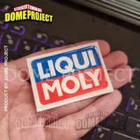 STIKER MOTOR LOGO LIQUI MOLY STIKER TIMBUL 3D LENTUR STIKER RESIN