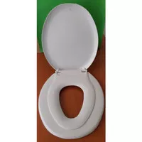 TUTUP CLOSET 2IN1 TECHPLAS ( TOILET SEAT AND COVER ) PUTIH