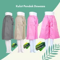 Celana Kulot pendek polos cotton stretch katun strech streach stret