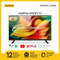 TERMURAH realme Smart LED TV 32 inch Android 9.0 Bazel-less Dolby Aud