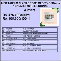 bibit biang parfum murni classic rose asli original 50ml 58rb (11-20)