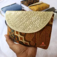 Batik Souvenir Pandan Dompet Pouch Dompet Lurik Mini