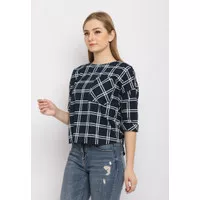 Rodeo - Blouse Wanita - Vero Blouse - Navy