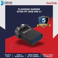 Flashdisk SanDisk Ultra Fit CZ43 32GB 130Mb/s USB3.1 - Sandisk 32GB
