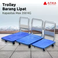 Troli Trolley Pengangkut Barang Lipat Folding Cart Silent Wheel 350 Kg