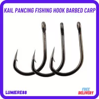 Kail Pancing Fishing Hook Barbed Carp Tackle Uk 3 - 12 Hitam