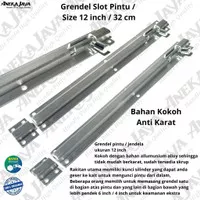 Grendel 12 inch 32 cm / Slot pintu depan daun pintu 2 / Grendel