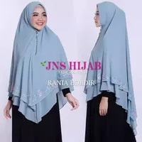 KHIMAR Ceruti Babydoll Jilbab Syari NARNIA Bordir Keliling ORI JNS