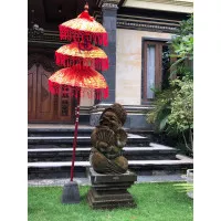 Payung Dekorasi Tingkat Susun 3 Kain Satin Prada Khas Bali Warna