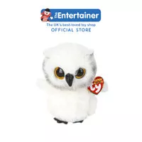 TY Toys Beanie Boos Austin Owl White R - Boneka Burung Hantu Anak