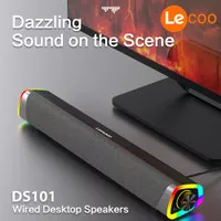 Lenovo Lecoo Soundbar Desktop Speaker Dynamic Sound 6W DS101 Black