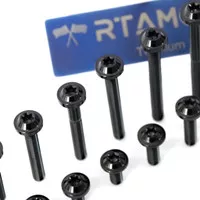 RTAMO Baut Titanium Gr5 Warna Hitam M6(Drat 10) 10 12 15 20 25 30 35