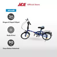 ACE - Airwalk Jedi Sepeda Lipat 16 Inci 1-Speed - Biru
