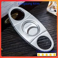 Cohiba Pemotong Cerutu Cigar Cutter Double Blade Stainless Steel