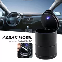 Asbak Portable Mini Led Mobil Car Ashtray Storage Tempat Sampah Rokok