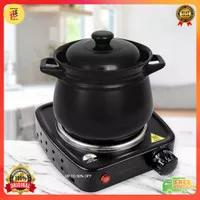 Set Kompor Portable Outdoor Listrik Mini Hot Plate Cooking Kopi 500 W