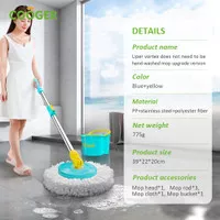 terbaru 5.5 SALE COOGER Alat Pel Lantai Peras Otomatis Spin Mop Ultra